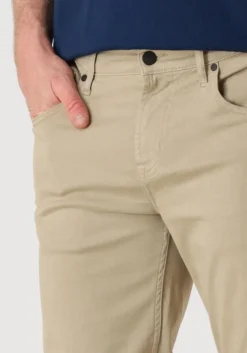 beige 7 for all mankind slim fit jeans 5-pocket slimmy stretch sateen