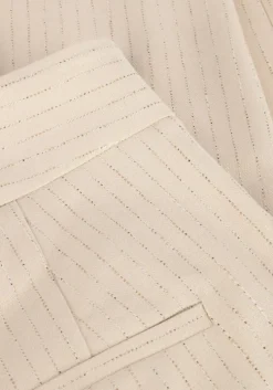 beige aaiko pantalon sonja stripe vis 526
