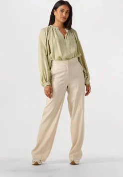 beige aaiko pantalon sonja stripe vis 526