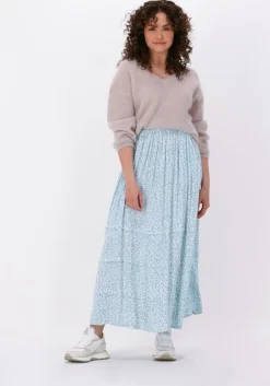 beige american dreams trui silja v neck knit