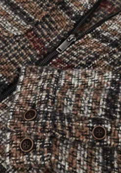 beige anerkjendt casual overhemd akhanky multi col. overshirt