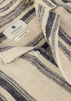beige anerkjendt casual overhemd akleon structure s/s shirt