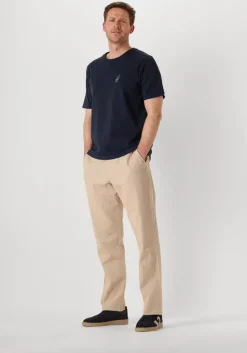 beige anerkjendt chino akjan cot/linen ela pants