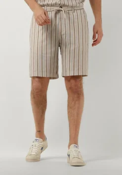 beige anerkjendt korte broek aklt jan structure ela shorts