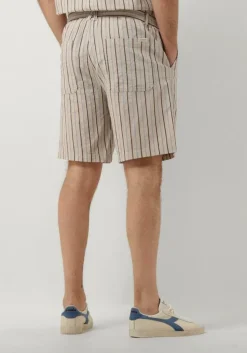 beige anerkjendt korte broek aklt jan structure ela shorts