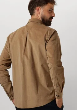 beige anerkjendt overhemd akleif solid cord shirt
