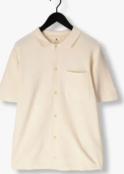 beige anerkjendt polo aksvend s/s knit shirt