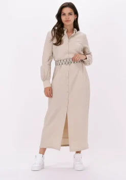 beige another label maxi jurk chaniwa structured dress