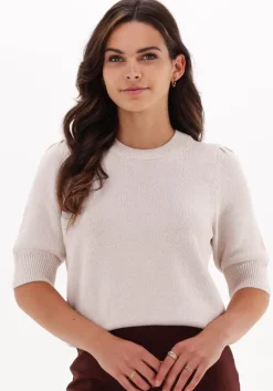 beige another label trui aster knitted pull