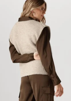beige another label vest billie knitted vest