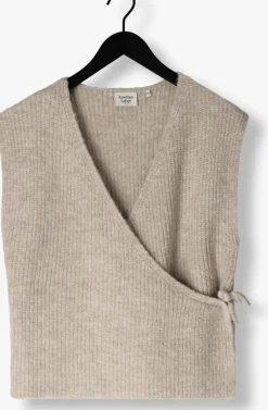 beige another label vest billie knitted vest