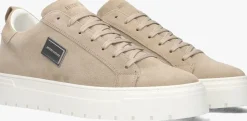 beige antony morato lage sneakers metal bold