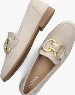 beige ayana loafers 4777