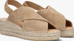 beige ayana sandalen met hak omo25yu817