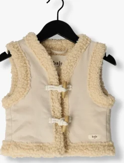 beige baje studio gilet syon