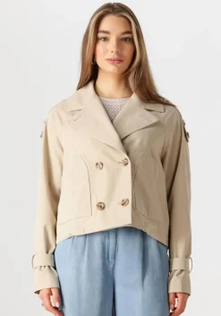 beige beaumont trenchcoats gracy short trench