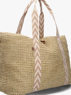 beige becksondergaard shopper paper straw pheobe bag
