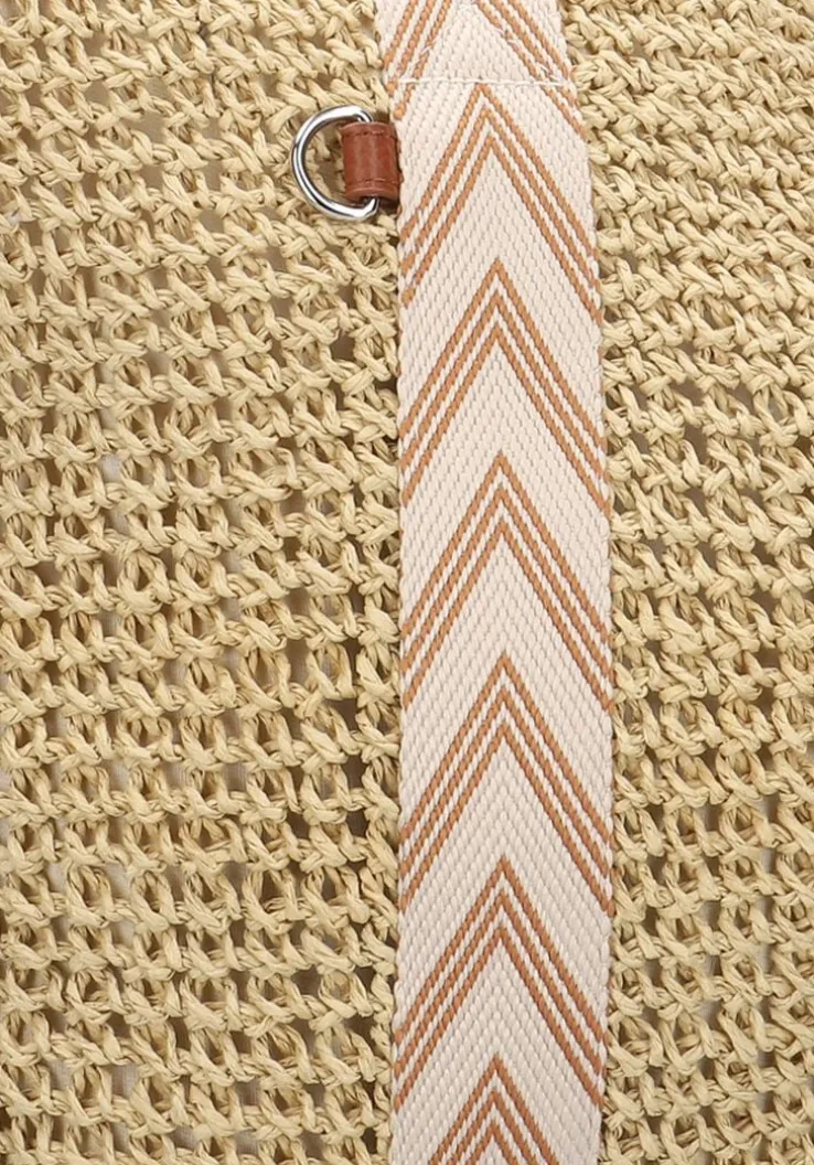 beige becksondergaard shopper paper straw pheobe bag