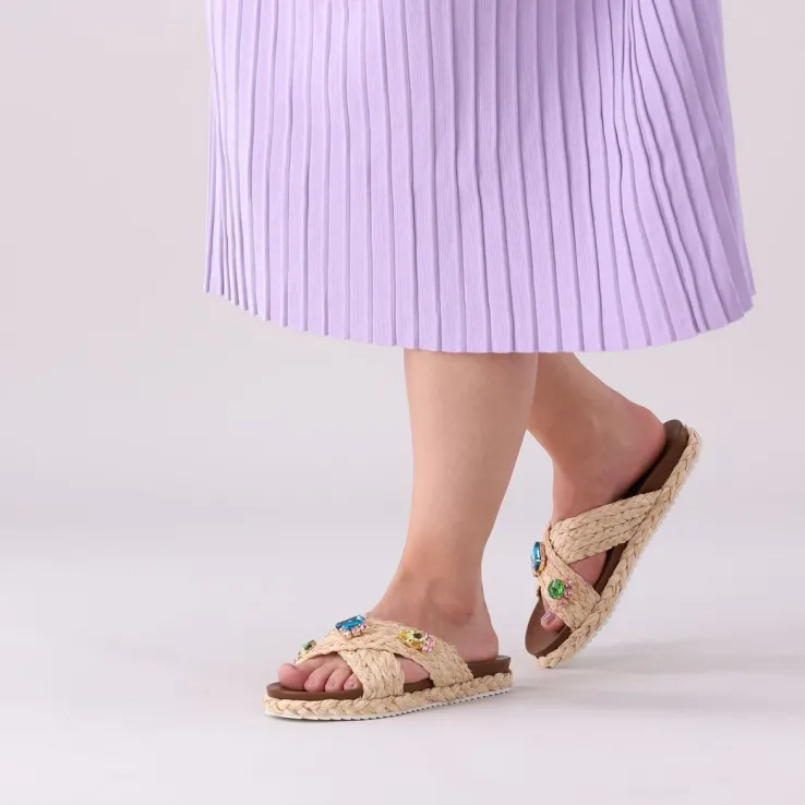 beige bibi lou slippers 889z70hg