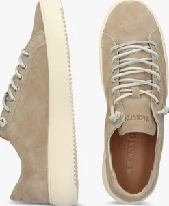 beige blackstone lage sneakers morgan low
