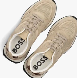 beige boss lage sneakers jonah runn