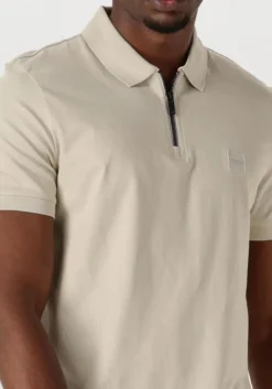 beige boss orange polo passerzip