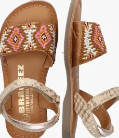 beige braqeez platte sandalen cally call