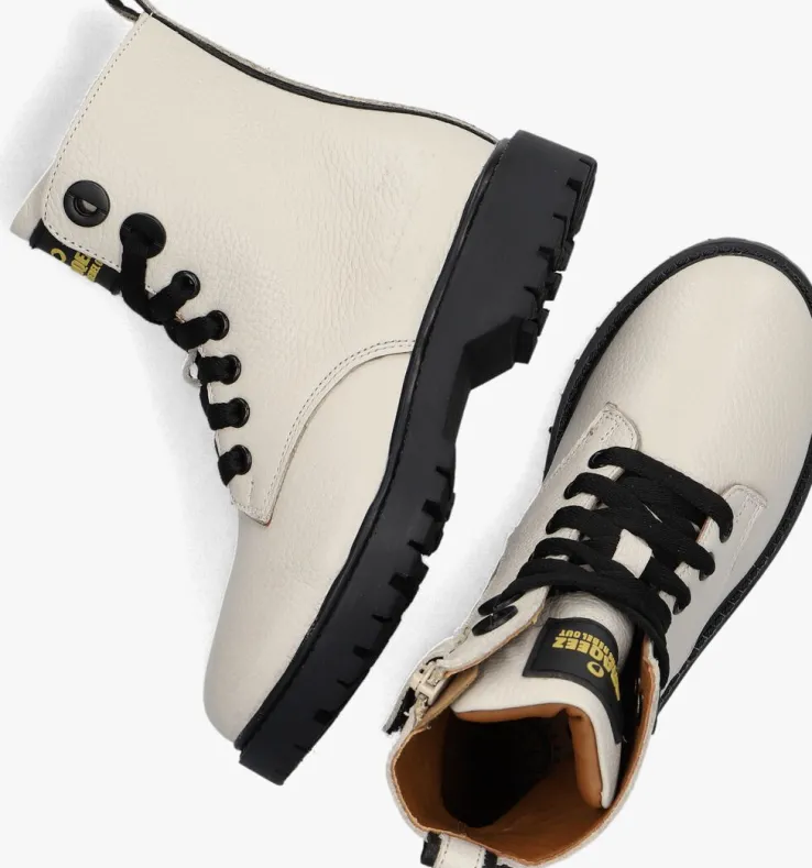 beige braqeez veterboots belle boot