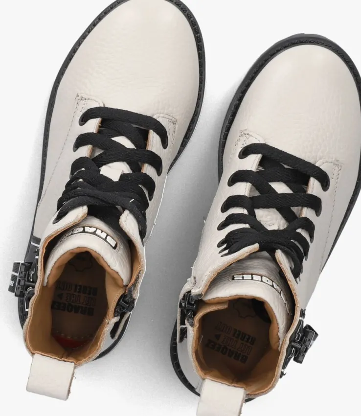 beige braqeez veterboots belle