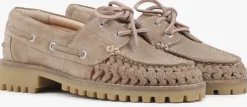 beige bronx mocassins sie-nna 66642