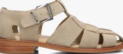 beige bronx sandalen met hak next-wagon 85026