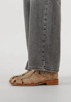 beige bronx sandalen met hak next-wagon 85026