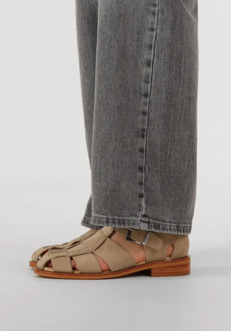 beige bronx sandalen met hak next-wagon 85026