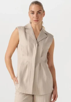 beige bruuns bazaar gilet urwa waistcoat