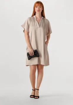 beige bruuns bazaar mini jurk wendis dress