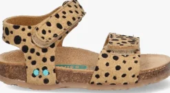 beige bunniesjr platte sandalen bimi beach