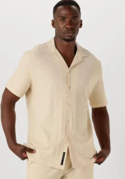 beige butcher of blue casual overhemd ripley structure shirt