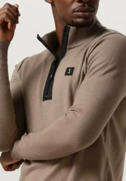 beige butcher of blue trui clifden halfzip