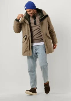 beige butcher of blue trui clifden halfzip