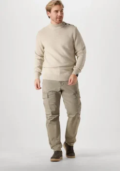 beige butcher of blue trui morris mock btn