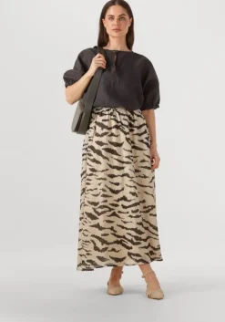 beige by-bar maxirok juta zebra skirt