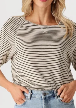 beige by-bar t-shirt neva small stripe top