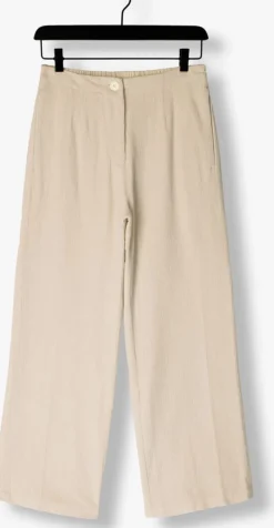 beige by-bar wijde broek odin cord pant