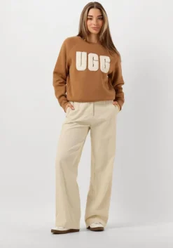 beige by-bar wijde broek odin cord pant