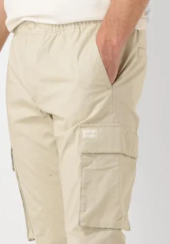 beige calvin klein cargobroeken skinny cargo