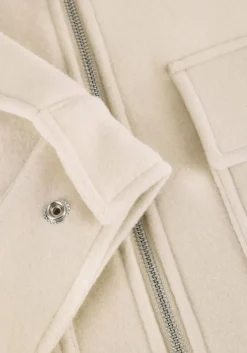 beige calvin klein jack wool blend jack