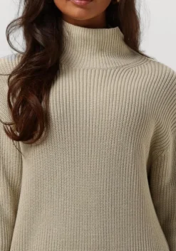 beige calvin klein mini jurk chunky loose sweater dress