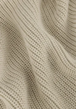 beige calvin klein mini jurk chunky loose sweater dress