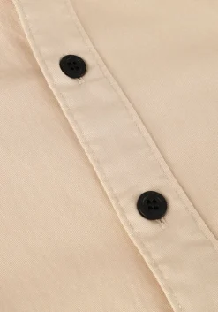 beige calvin klein overshirt monologo badge relaxed shirt