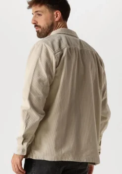 beige calvin klein overshirt corduroy overshirt